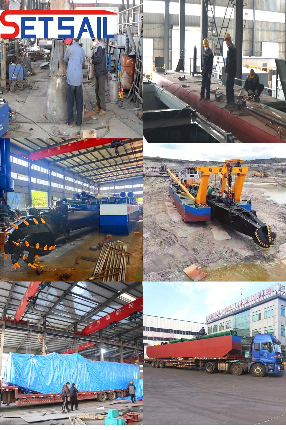 Cutter Suction Sand Pump 12inch Cutter Suction Dredger with Trolley