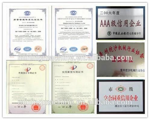 Best Quality China Mini Gold Suction Dredger with Low Price