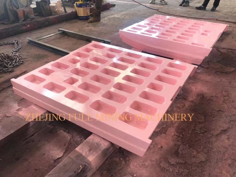 Stone Crusher Wear Resistant Part Fixed and Movable Jaw Plate