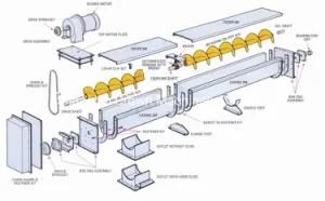 Spiral Hopper Powder Screw Conveyor