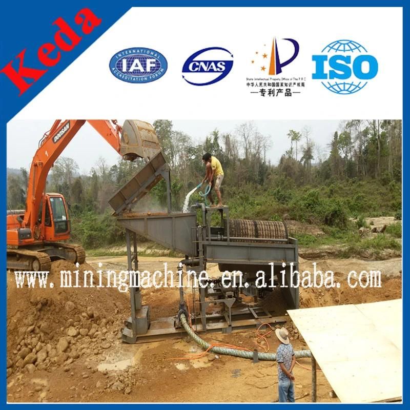 High Efficiency Mobile Gold Washing Trommel with Gold Purify Production Line