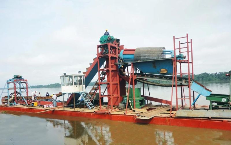 Julong Bucket Chain Gold Mining Dredger for Gold Selected