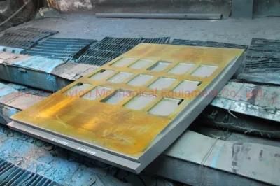 Telsmith 2236 2240 Jaw Crusher Wear Parts Swing and Fixed Jaw Plate From Hytoncasting