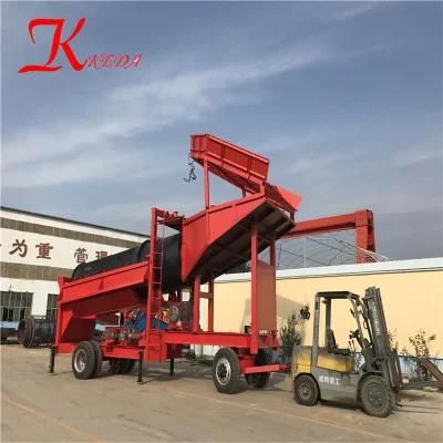Mobile Gold Mining Trommel Screen Machine