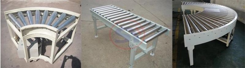 Portable Manual Gravity Roller Conveyor with Worktable