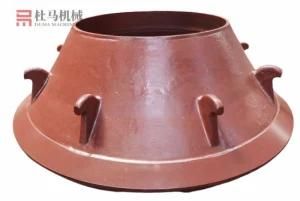 High Manganese Steel Casting Stone Spare Wear Parts Concave and Mantle for Cone Crusher