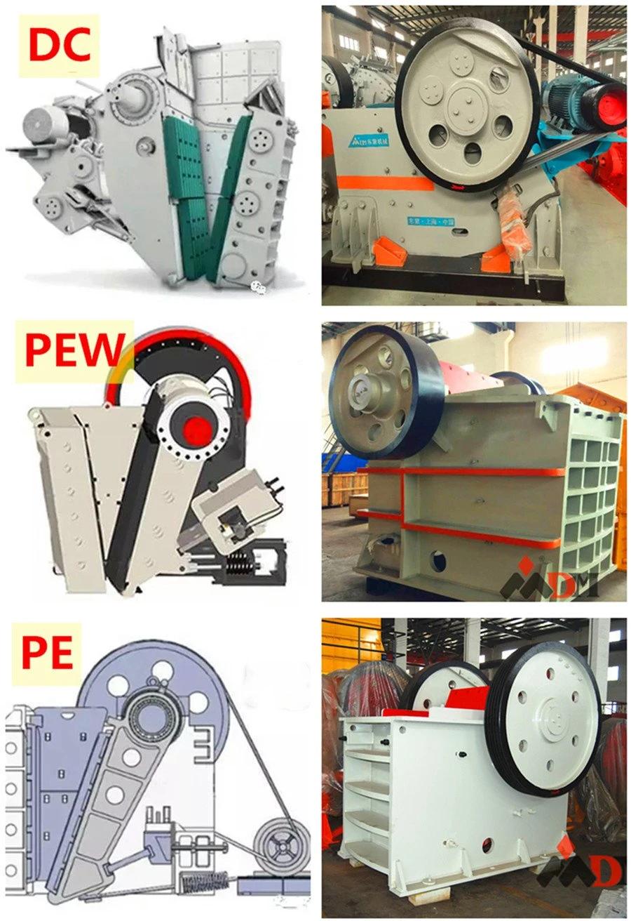 Stone Crushers Including Jaw Crusher, Cone Crusher, Impact Crusher, Hammer Crusher