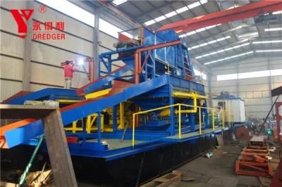 Bucket Chain Type Gold Mining Dredger