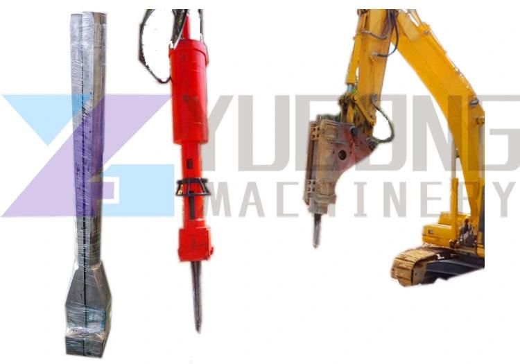 Excavator Mounted Hydraulic Big Rock Splitter Machine with Best Quality