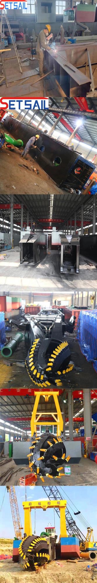 Hydraulic Diesel Engine /Electric Motor Power /Anchor Boom/River Sand Pump/ Cutter Suction Dredging Equipment Used in River and Lake