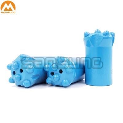 Tungsten Carbide Small Hole Drilling Taper Button Bits for Rock Mine Exploration