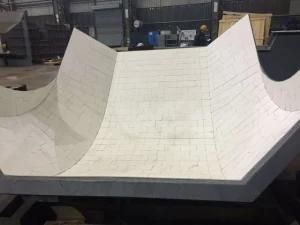 95% Alumina Ceramic Wear Plate for Chutes, Professional Ceramic Wear Liners