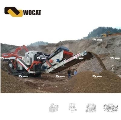Mining Tracked Mobile Stone Rock Ore Impact Crusher (SL15L)