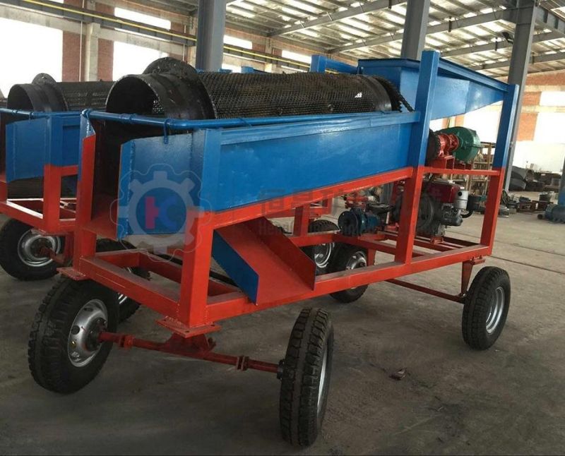 Ghana Placer Gold Mining Plant Mobile Gold Diamond Processing Portable Gold Washing Plant