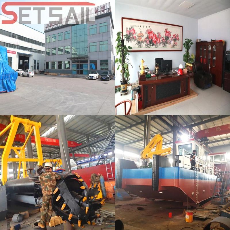 Anchor Boom Hydraulic Cutter Diesle Engine Suction Dredging Equipment