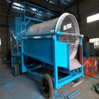 Gold Mining Rotary Wash Equipment Sand Sieving Machine Gravel Trommel Roller Screen