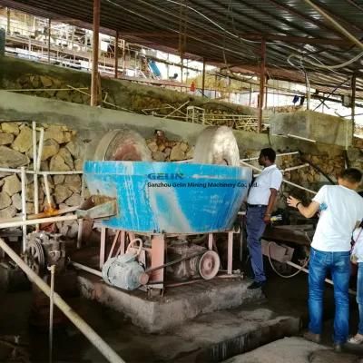 Round Gold Wet Grinding Pan Mill for Gold Separating