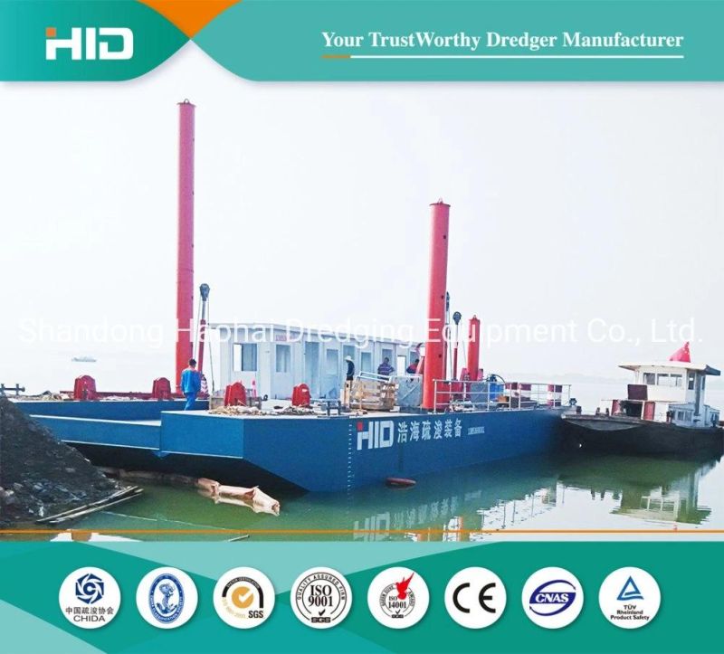 Low Cost High Quality Equipment Transportation Barge for River Mining Dredger
