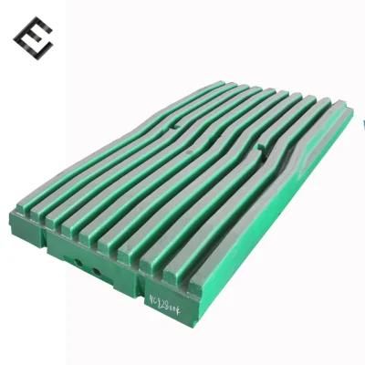 Wear Resistant High Manganese Steel Casting Jaw Crusher Parts Fixed Swing Jaw Plate