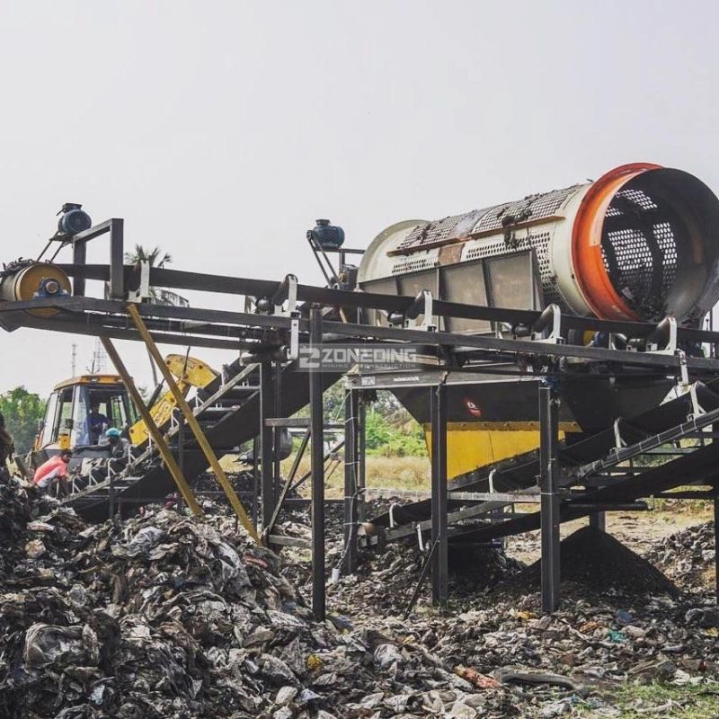 Rotary Screen Used to Separate Powdery Substances in The Chemical and Mineral Processing Industries