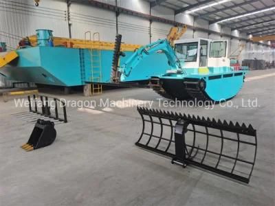 2022 New Amphibious Weed Harvester for River and Land Cleaning