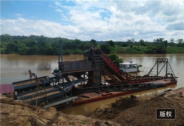 Chinese Mining Equipment Contractor River Chain Bucket Line Dredger Gold Dredger River Sand Gold Mining for Sale