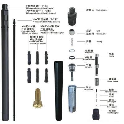Low Air Pressure Impactor Drill Hammer for DTH Drill Rig