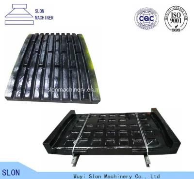 Manganese Casting Terex Jaw Crusher Wear Parts Fixed / Swing Jaw Plate
