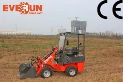 Qingdao Everun 800kg Mini Front End Radlader with Bucket