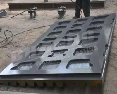 Steel Casting Jaw Crusher Machinery Spare Parts Jaw Plate