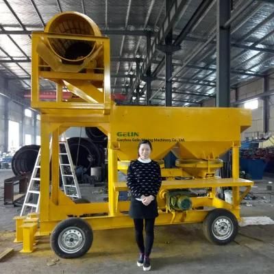 High Efficiency Portable Alluvial Gold Diamond Mining Plant