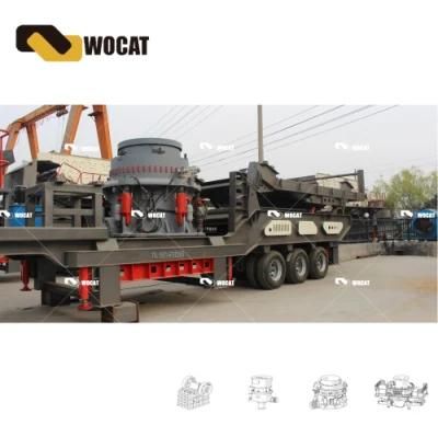 High Crushing Ratio Portable Cone Crusher Plant (S-HP200)