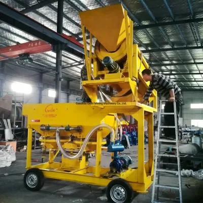 Mobile Type Portable Alluvial Gold Diamond Gemstone Washing Plant