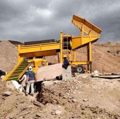 Portable Gold Trommel Screen Mobile Gold Separating Equipment