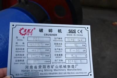 Mini Jaw Crusher Basalt Rock Crawler Granite Crushing Jaw Crusher