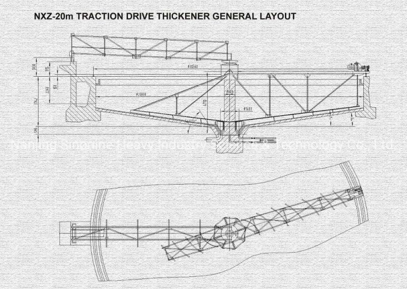 Professional Mineral Processing Machine Good Quality Thickener Used in Washing Plant