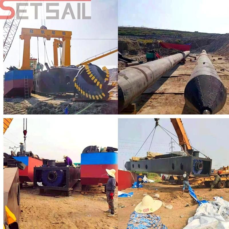 Diesel Engine Power Cutter Suction Sand Dredger with Hydraulic System