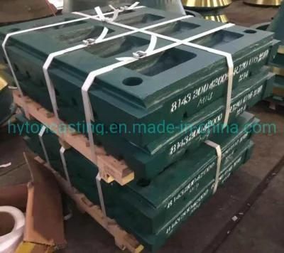 Crusher Wear Parts High Manganese Jaw Crusher Jaw Plate China Foundry