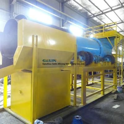 Alluvial Clay Sticky Gold Rotary Trommel Scrubber Washing Machine