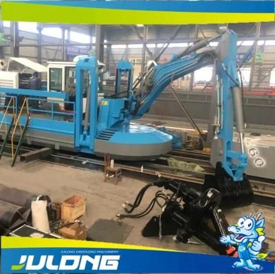 Amphibious Dredger with Cutter Pump Bucket Rake