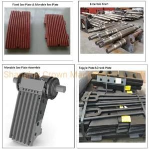 Jaw Crusher Spare Parts Fix Movable Jaw Plate