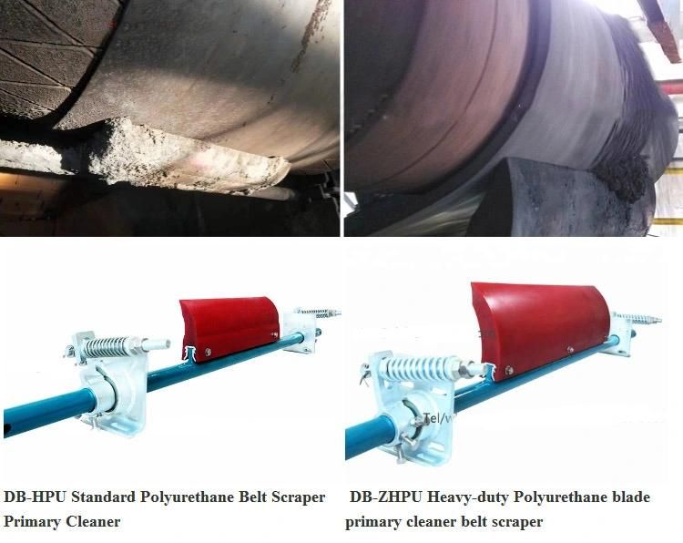 Belt Width 500-2400mm Secondary Conveyor Belt Scraper Cleaner
