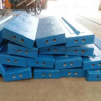 High Chrome Blow Bar Casting Suit Sandvik Impact Crusher Wear Plate