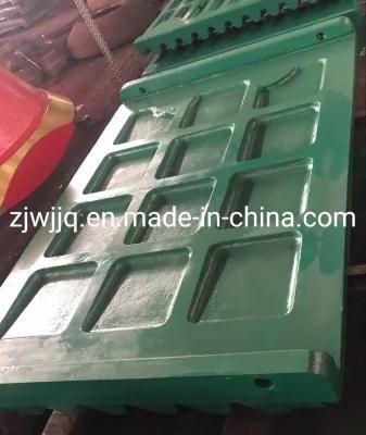 Jm1511/Cj615/Uj640 Crusher Spare Parts Swing/ Fix Jaw Plate for Jaw Crusher