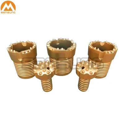 Pin Male Thread Double Casing Inner Percussion Opener Button Bit and Crown Ring Bit