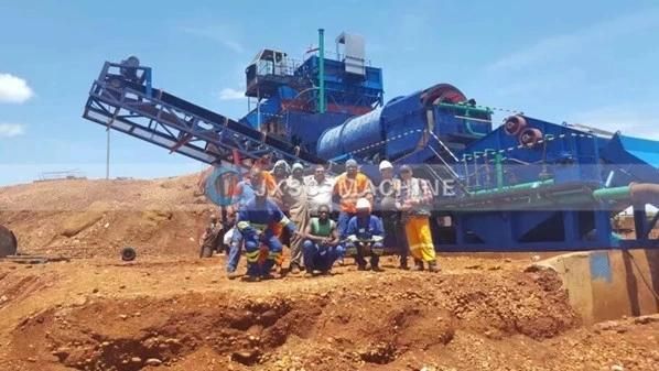 Australia 150 Tph Diamond DMS Treatment Plant Jaw Crusher Sluice Box Ore Mining Wash Machine