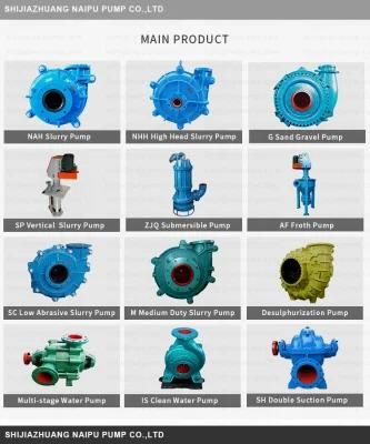 Mold Casting Rubber Spare Parts Slurry Pumps