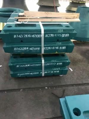 High Manganese Steel Nordberg Jaw Crusher Wear Spare Parts C140 Fixed Jaw Plate