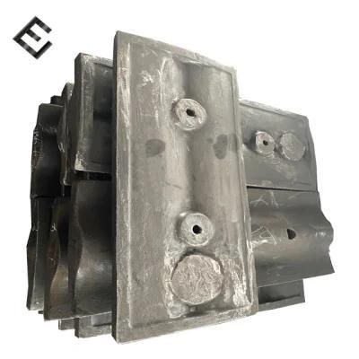 Crusher Parts for Alloy Steel Casting Mines Mn13cr2 Ball Mill Liner Wear Parts