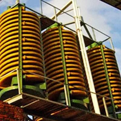 Mining Gravity Separator Processing Line Gold/Chrome/Manganese/ Tin Ore Spiral Chute